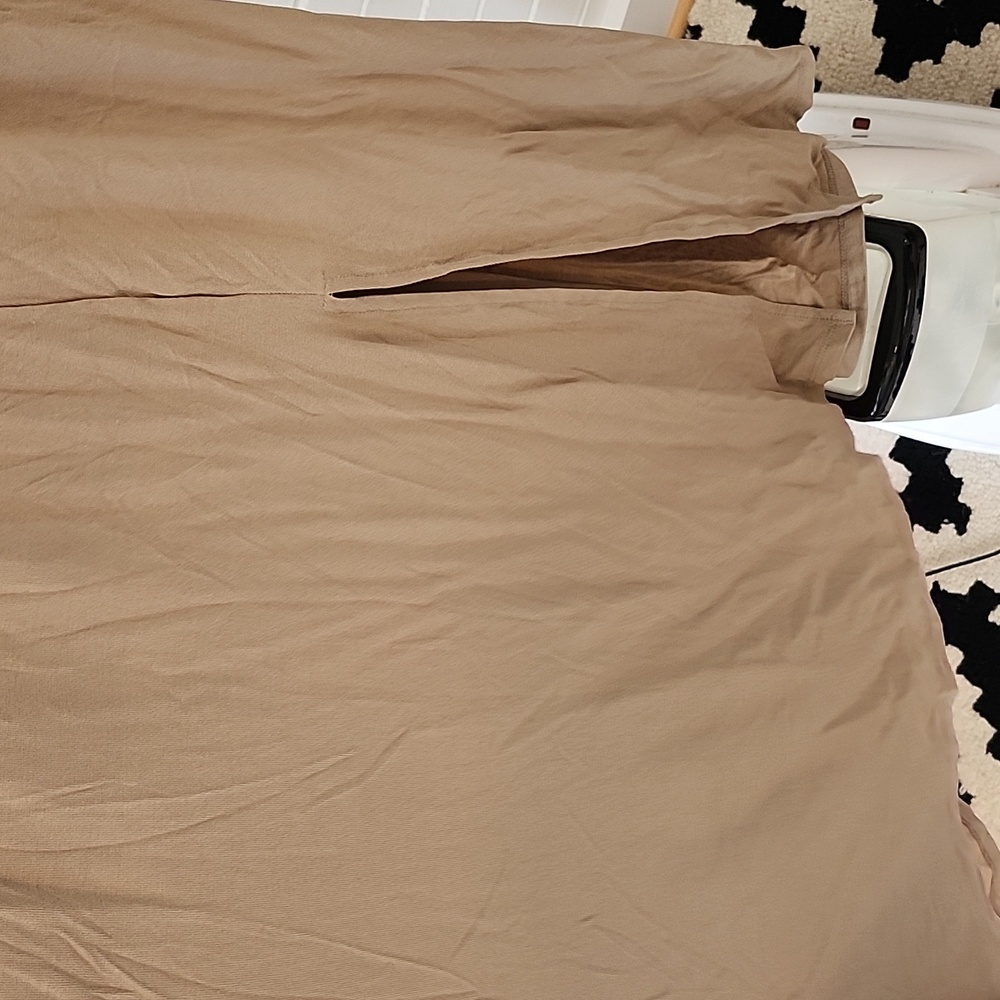 Tan Long Sleeve Dress, Xs - Picture 3 of 13